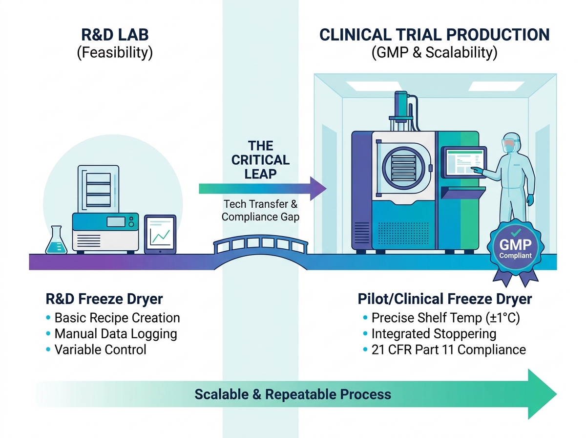 Freeze Dryer for Clinical Trials and Small-Batch Production
